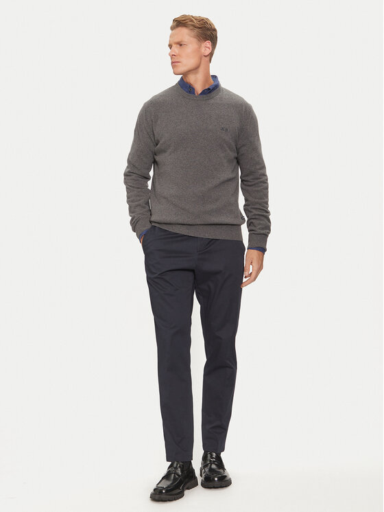 La Martina La Martina Maglione ZMS024 YW106 Grigio Regular Fit