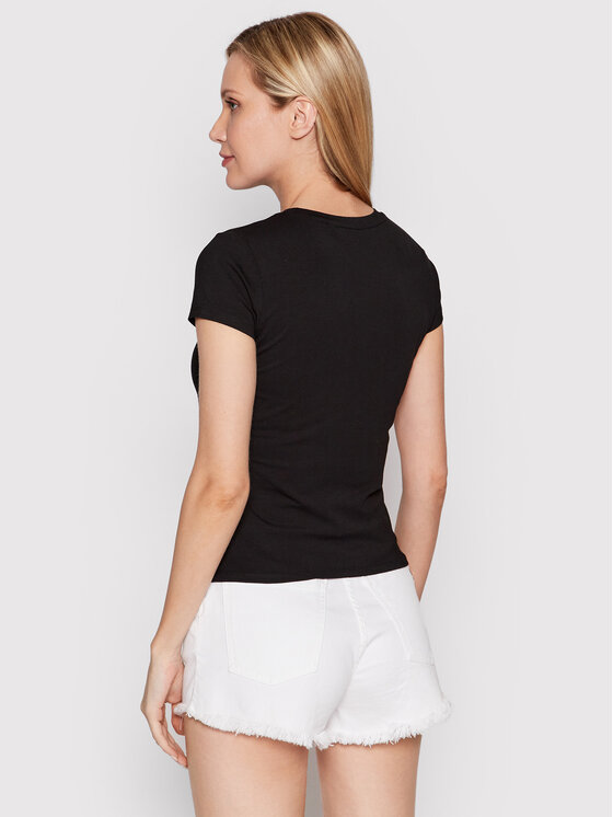 T-shirt W2YI01 KA0Q1 Nero Slim Fit