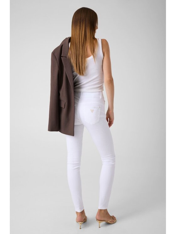 Guess Guess Jeansy 184664 Biały Skinny Fit