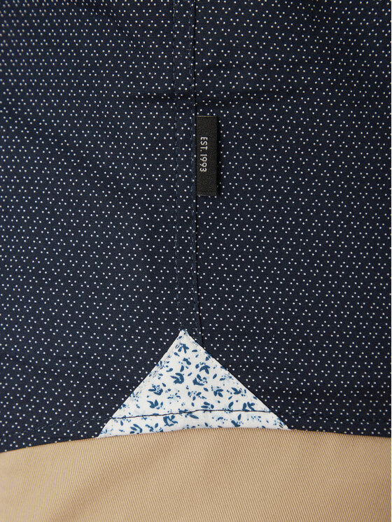 INDICODE INDICODE Cămașă Gentor 20-552 Bleumarin Regular Fit