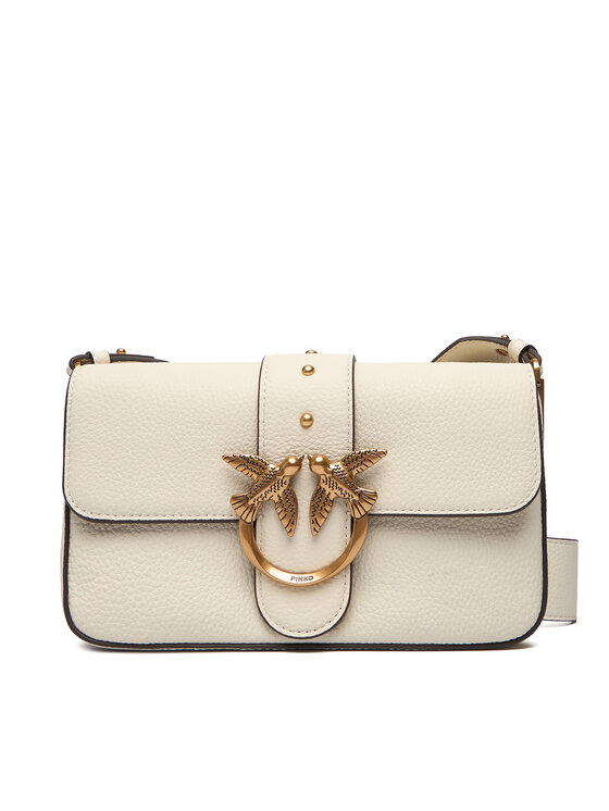 PINKO PINKO Geantă Love One Mini Slouchy Fl Al 25-26 104340 A2OX Écru