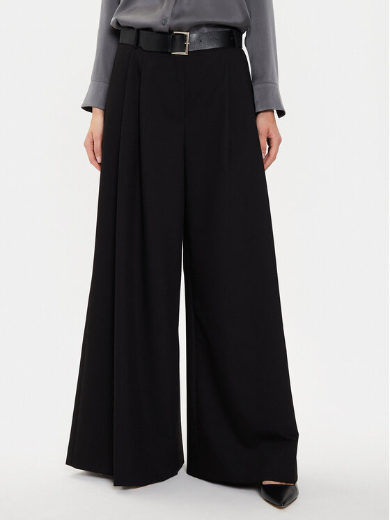 Imperial Pantaloni palazzo P3U0HIC Negru Relaxed Fit