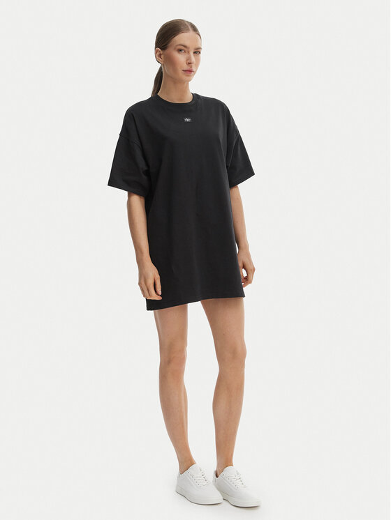 Calvin Klein Jeans Calvin Klein Jeans Každodenní šaty LV047F228G Černá Oversize