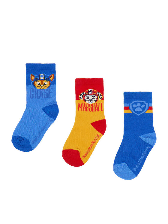 Paw Patrol Paw Patrol Pikad sokid CEO-ACCCS-SS26-219PAW(3-PACK) Värviline