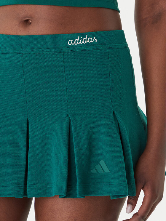 adidas adidas Плисирана пола Seasonal Essentials Colorpop KC3939 Зелен Loose Fit