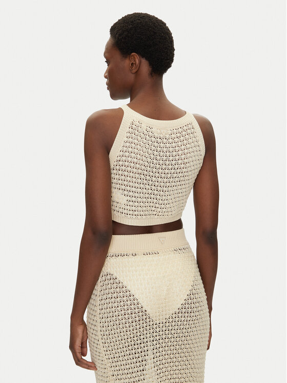 Guess Guess Marškinėliai E5GP02 Z3N30 Écru Regular Fit