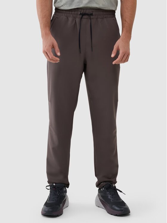 4F 4F Teplákové nohavice 4FWSS25TFTRM0781-81S Hnedá Regular Fit
