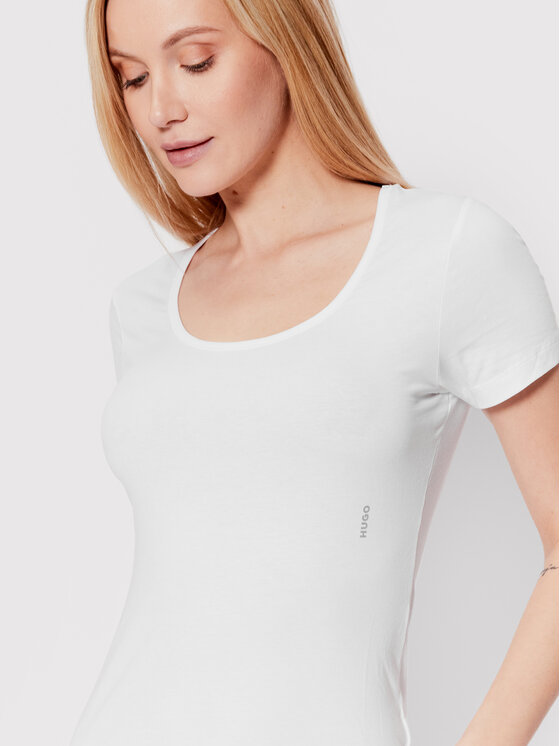HUGO Hugo 2 t-kreklu komplekts Twin 50469660 Balts Regular Fit