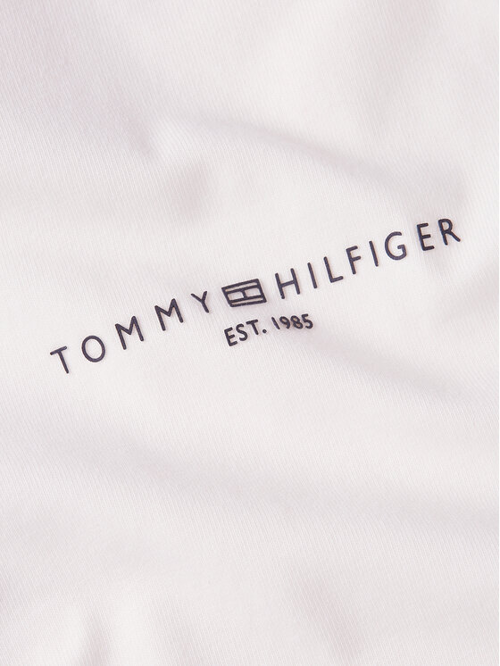 Tommy Hilfiger Tommy Hilfiger Blúz Mini Corp Logo WW0WW39784 Ekru Relaxed Fit