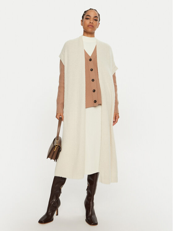 Dixie Dixie Kardigan M277K007A Bijela Relaxed Fit
