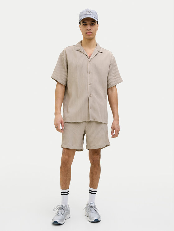 Jack & Jones Jack & Jones Košeľa Massimo 12269640 Béžová Relaxed Fit