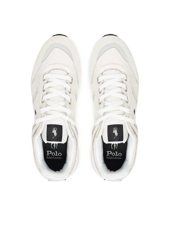 Polo Ralph Lauren Polo Ralph Lauren Sneakersy Train 89 V2 Suede-Paneled Sneaker 809973974001 Bílá