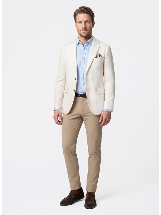Pako Lorente Pako Lorente Marynarka P26WF-3X-001 Beżowy Slim Fit