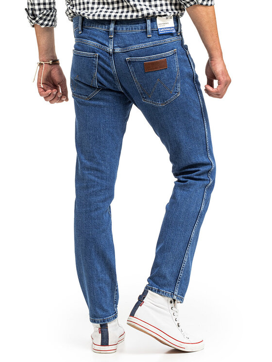 Wrangler Wrangler Jeansy LARSTON Niebieski Slim Fit