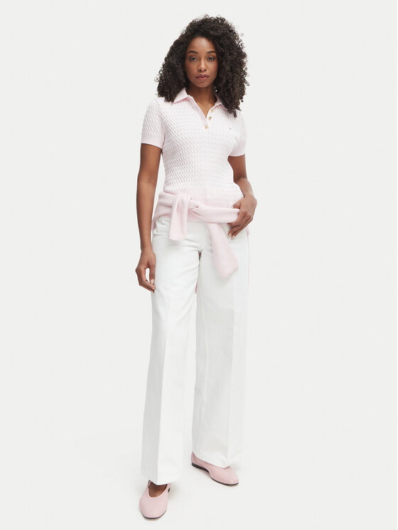 Tommy Hilfiger Tommy Hilfiger Пуловер WW0WW41474 Розов Regular Fit