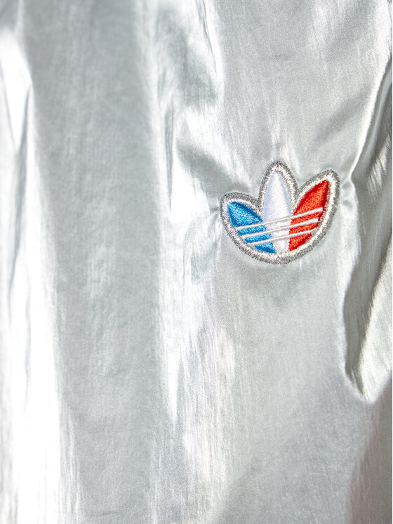 adidas Sportinės kelnės adicolor Tricolor Metallic Japona GT8435 Sidabrinė  Loose Fit • Modivo.lt
