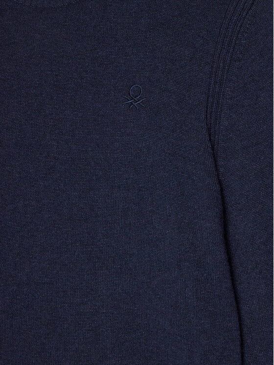 United Colors Of Benetton United Colors Of Benetton Džemper 1032C106W Tamnoplava Regular Fit