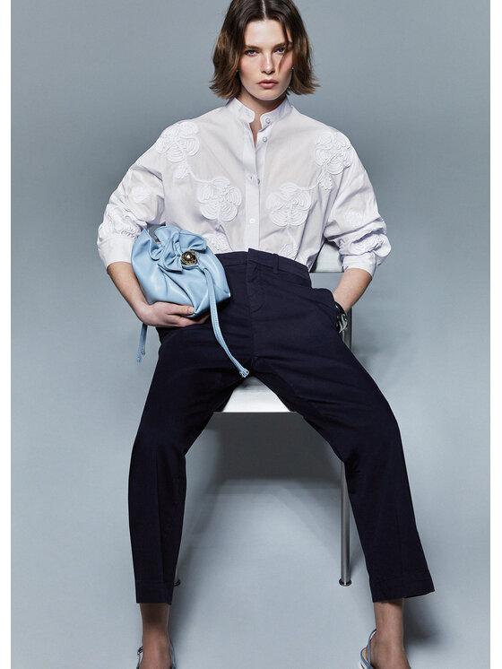 Liu Jo Liu Jo Pantaloni di tessuto WA6463T925793924 Azzurro chiaro Regular Fit