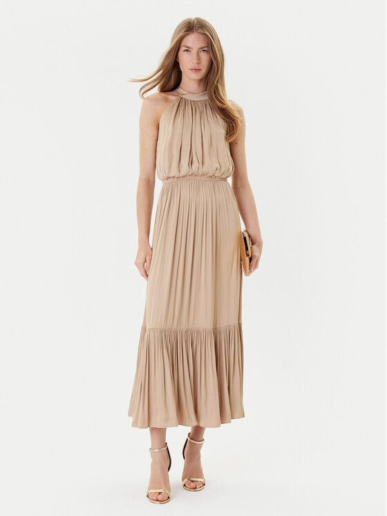 Morgan Morgan Rochie cocktail 222-RAMAGE Bej Regular Fit