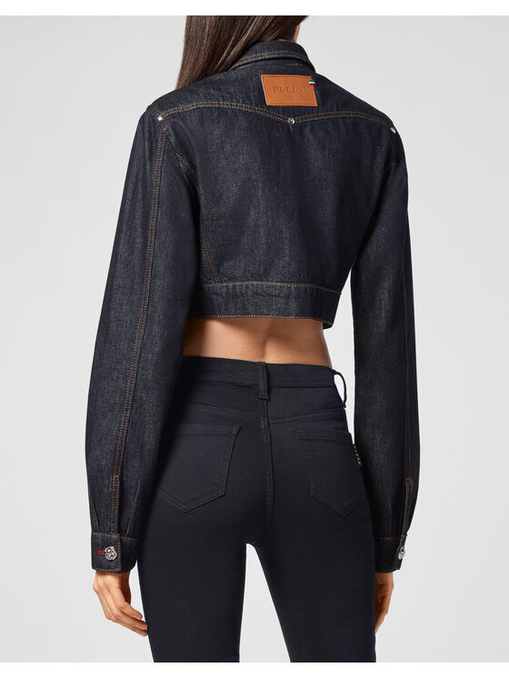 PHILIPP PLEIN PHILIPP PLEIN Džínsová bunda 7031 Modrá Regular Fit