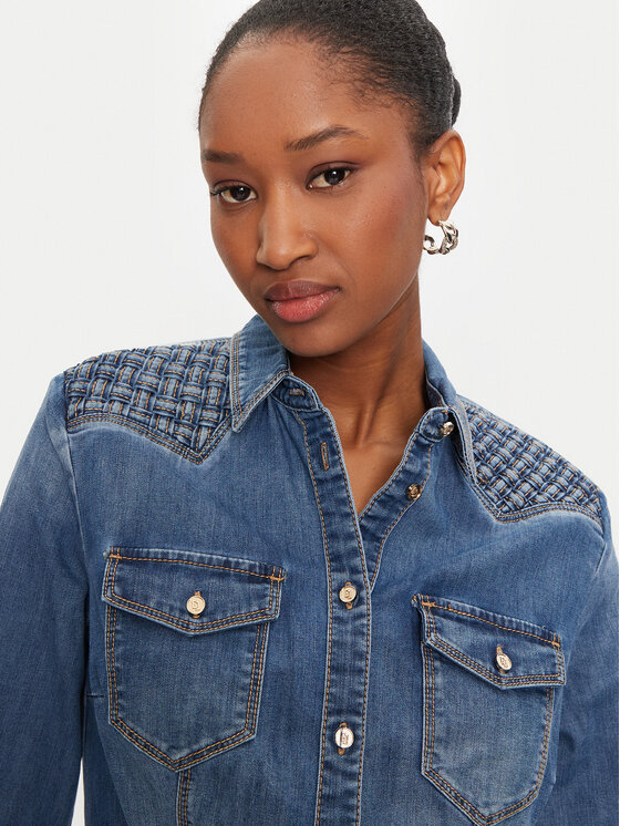 Gaudi Gaudi camicia di jeans 421BD46002 Blu Regular Fit