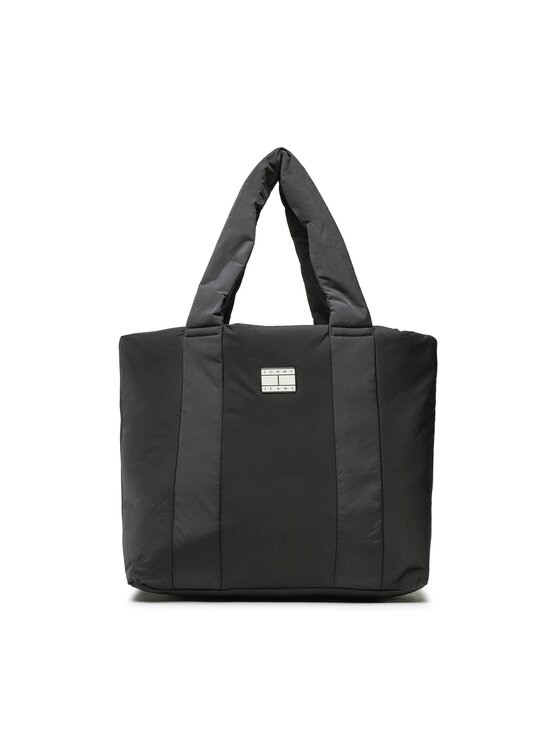 Geantă Tommy Jeans Tjw Hype Conscious Travel Tote AW0AW14148 Negru
