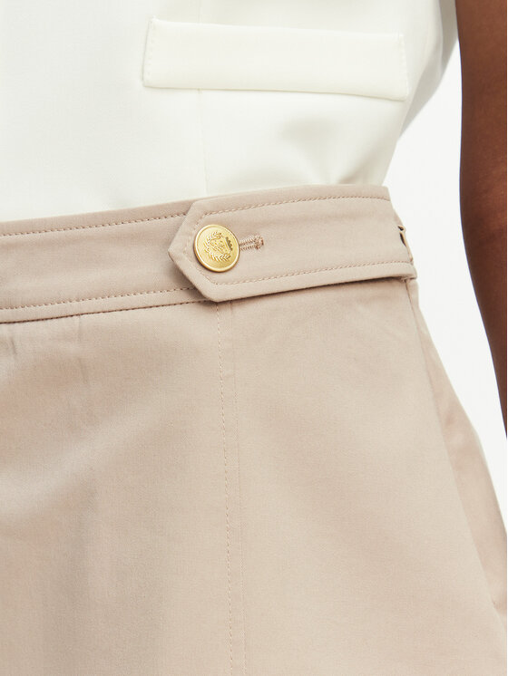 Tommy Hilfiger Tommy Hilfiger mini svārki WW0WW49649 Bēšs Regular Fit
