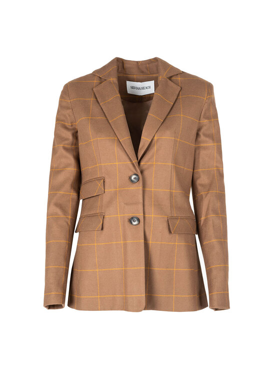 Silvian Heach Silvian Heach Giacca da abito CVA22131GC Marrone Regular Fit