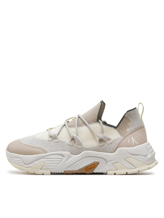 Calvin Klein Jeans Calvin Klein Jeans Superge Chunky Vibram Sock Mix Mg Uc YM0YM00962 Écru