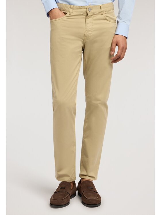 Trussardi Trussardi Spodnie materiałowe P704H504861N012 Kremowy Slim Fit