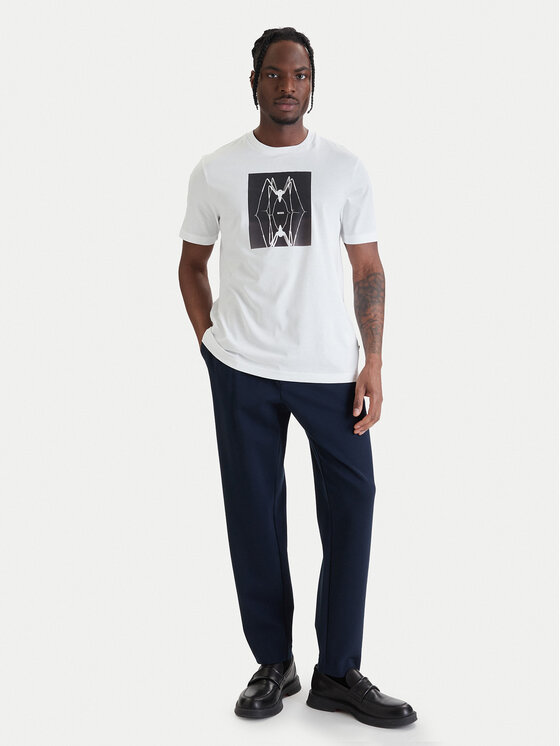 BOSS BOSS Футболка Creature 50561861 Білий Regular Fit