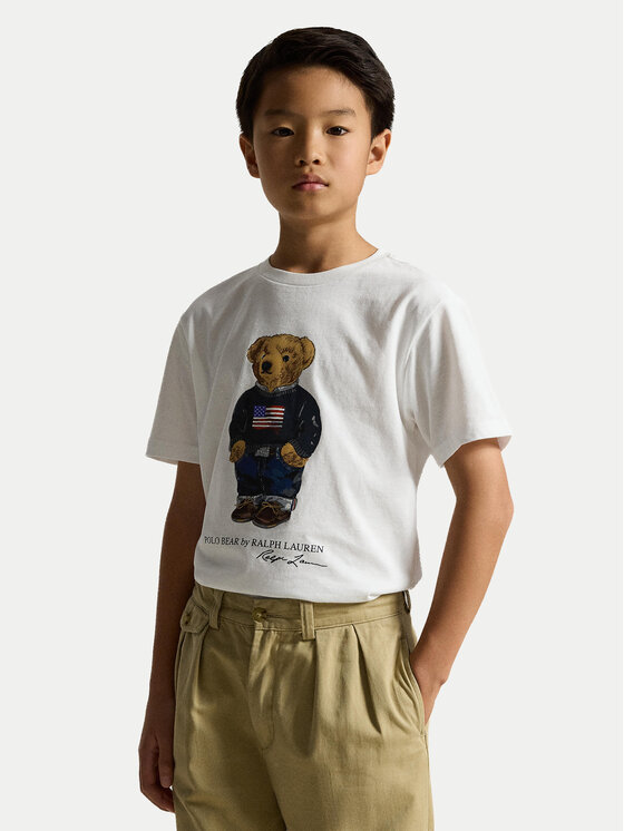 Polo Ralph Lauren Polo Ralph Lauren T-Shirt 323P00508001 Bílá Regular Fit