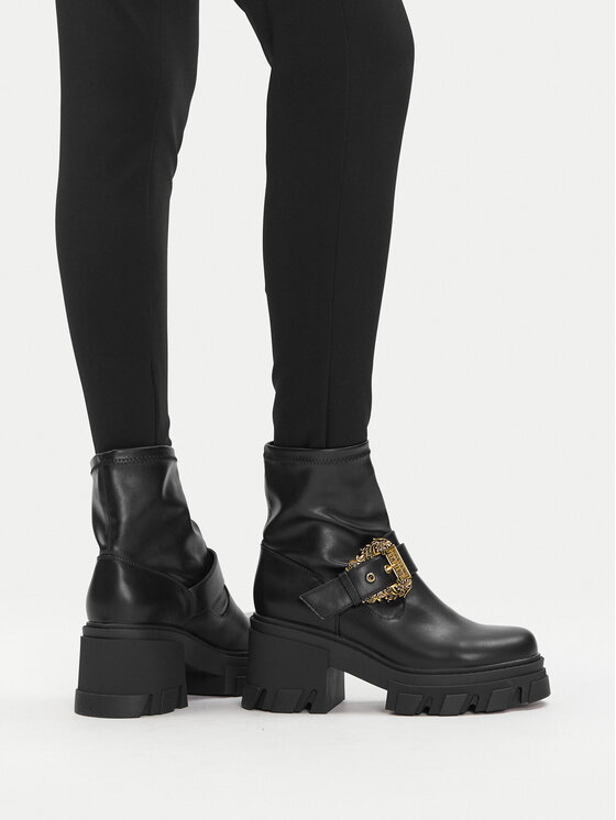 Versace Jeans Couture Versace Jeans Couture Bokacsizma 79VA3S80 Fekete