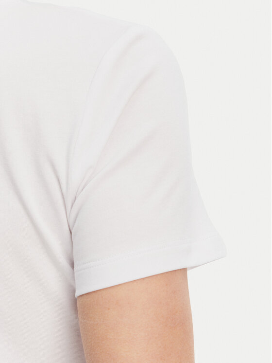Fracomina Fracomina Tričko FP25ST3002J449N5 Biela Slim Fit