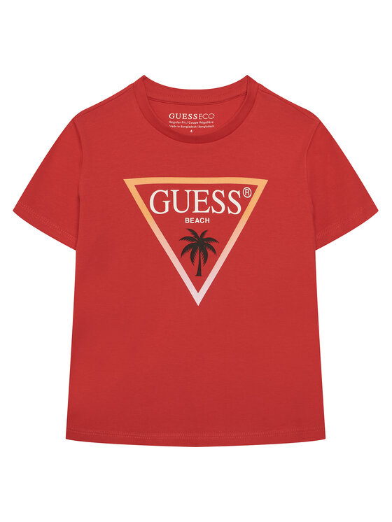 Guess Guess T-Shirt L6GI27 J1314 Κόκκινο Regular Fit