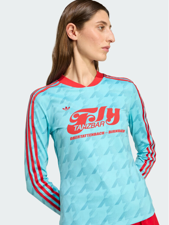 adidas adidas Top 154713 Niebieski jasny Slim Fit