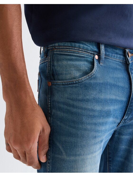 Wrangler Wrangler Jeans Larston Blu Slim Leg