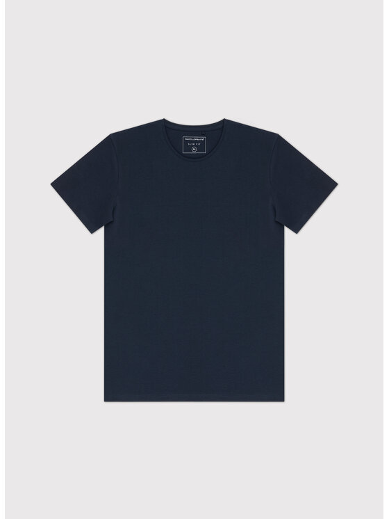 Pako Lorente Pako Lorente T-Shirt P25BN-TT-001 Granatowy Slim Fit