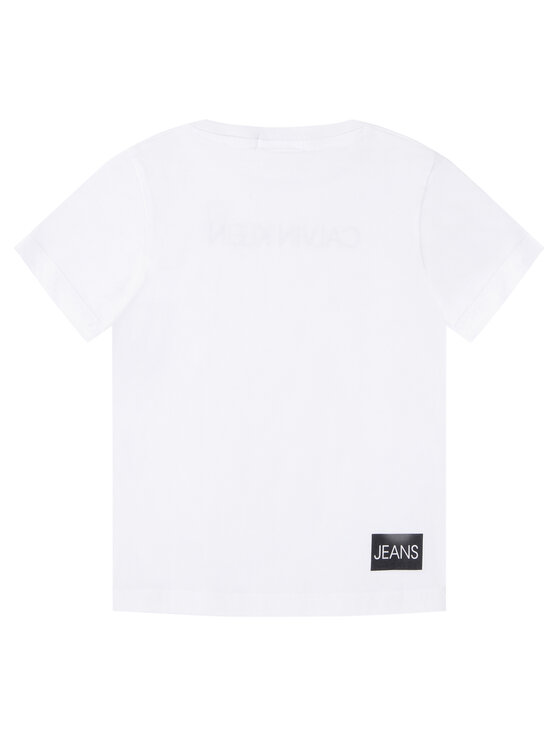 Calvin Klein Jeans Calvin Klein Jeans T-krekls Institutional SS IB0IB00347 Balts Regular Fit