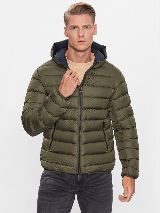 Colmar Geacă din puf E-Concrete 1249 9WY Verde Regular Fit