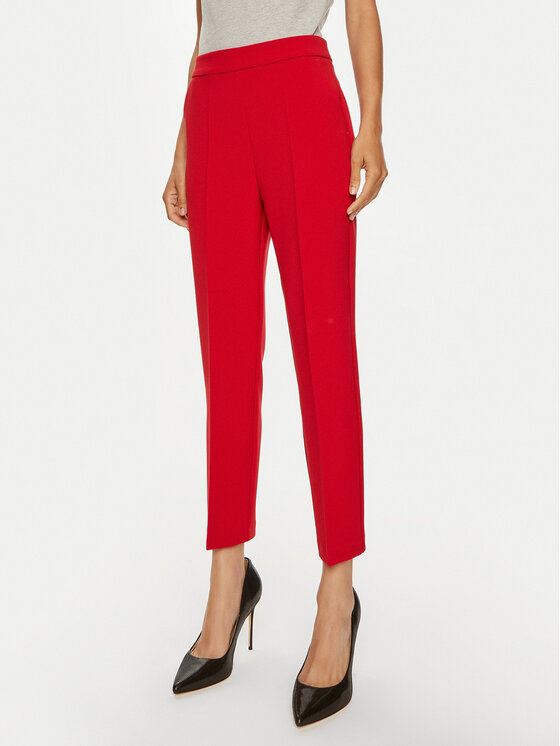 PINKO Pinko Hlače Parano 102861 A20Q Crvena Regular Fit