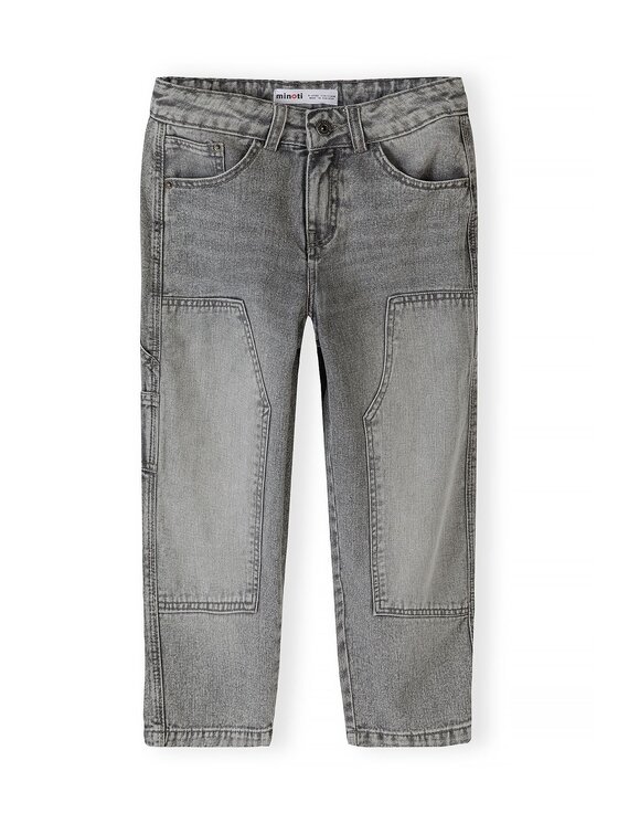 minoti minoti Jeansy 33JEAN254 Szary Baggy Fit