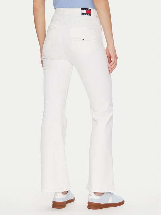 Tommy Jeans Tommy Jeans Džínsy Sylvia Hgh Flr Bg4293 DW0DW20032 Biela Regular Fit