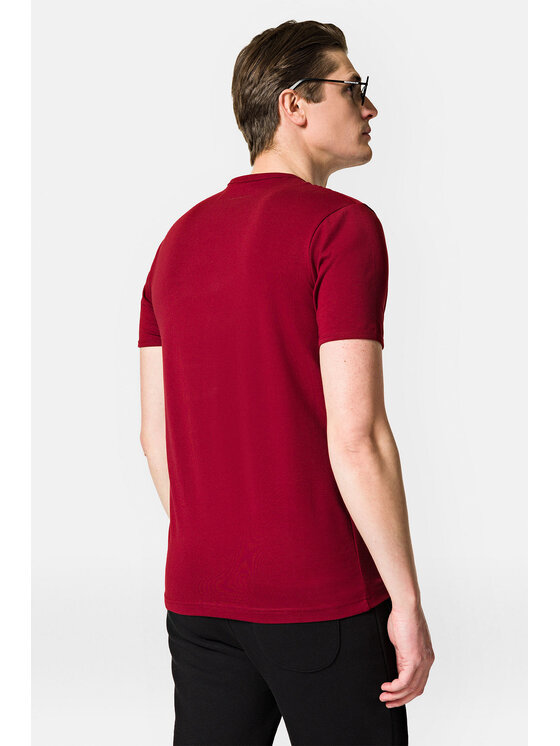 Lancerto Lancerto T-Shirt Steph TS073123000008 Bordowy Regular Fit