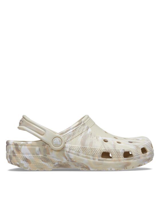 Crocs Crocs Klapki Classic Marbled Clog 206867 Beżowy