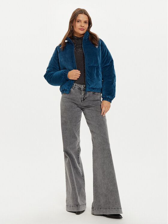 Guess Guess Zimní bunda V4BL03 KBXI2 Modrá Regular Fit