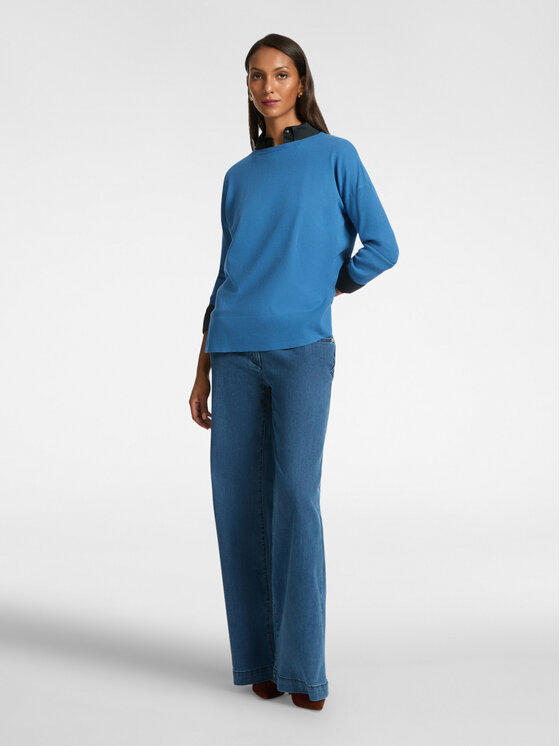 Elena Mirò Elena Mirò Cardigan M441Z000569N024 Turchese Regular Fit