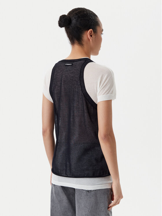PINKO PINKO Majica 105152 A2LS Crna Regular Fit