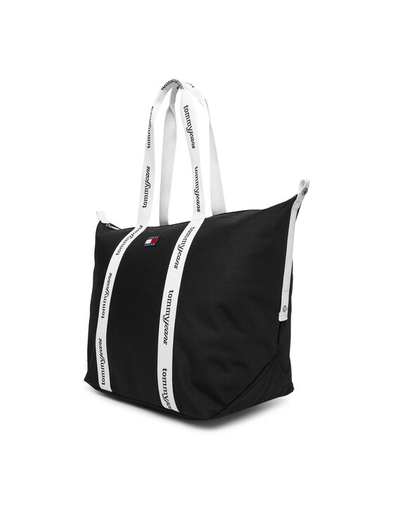 Tommy Hilfiger Tommy Hilfiger Ročna torba Tjw Ess Daily Tote AW0AW18461 Črna