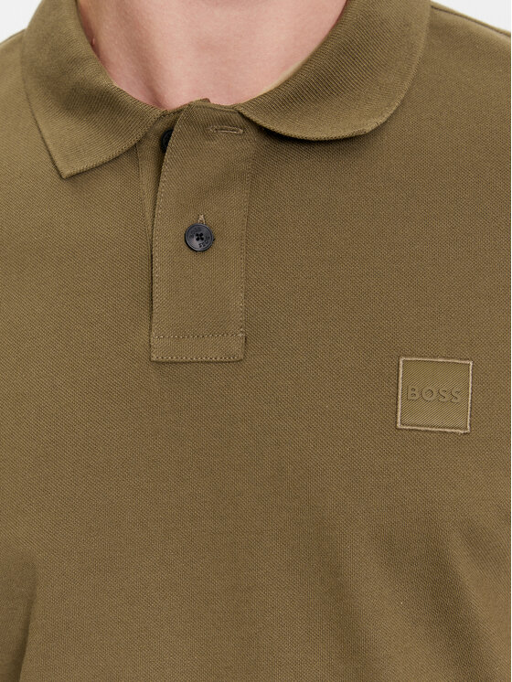 BOSS Boss Polo Passenger 50507803 Brązowy Slim Fit